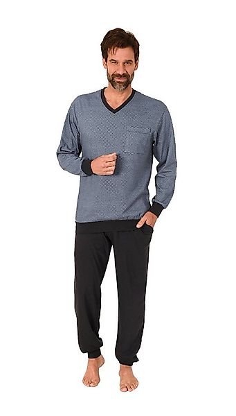 Normann Pyjama Normann Herren Schlafanzug langarm mit Bündchen - auch in Üb günstig online kaufen