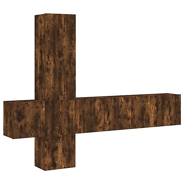 vidaXL 5-Tlg Wohnwand Räuchereiche Holzwerkstoff 3216461 günstig online kaufen