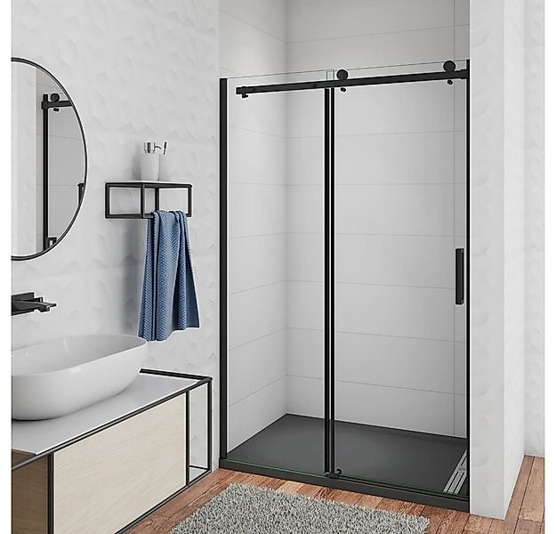 duschspa Dusch-Schiebetür 8mm 200cm Nano Glas Schiebetür Nischentür Duschtü günstig online kaufen