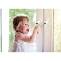 BASI Fenstergriff mit Druckknopfsicherung, 20x Fenstergriff günstig online kaufen