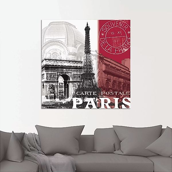 Artland Wandbild »Paris«, Gebäude, (1 St.), als Alubild, Outdoorbild, Leinw günstig online kaufen