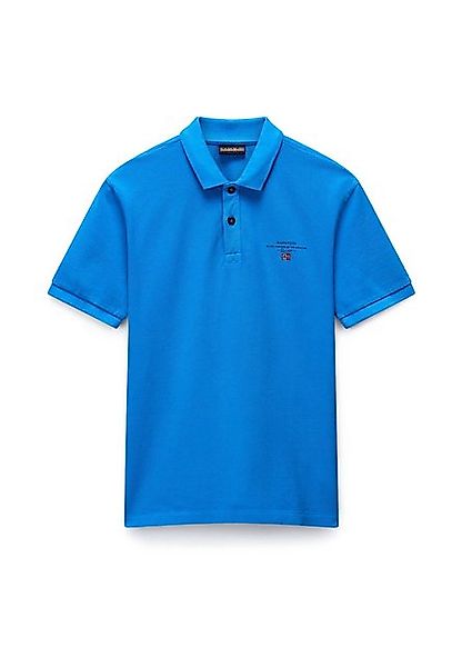 Napapijri Poloshirt Herren Kurzarm-Poloshirt Blau mit Druck und günstig online kaufen