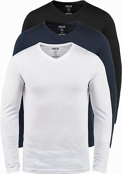 !Solid Langarmshirt SDBasil Langarmshirts im 3er-Pack günstig online kaufen