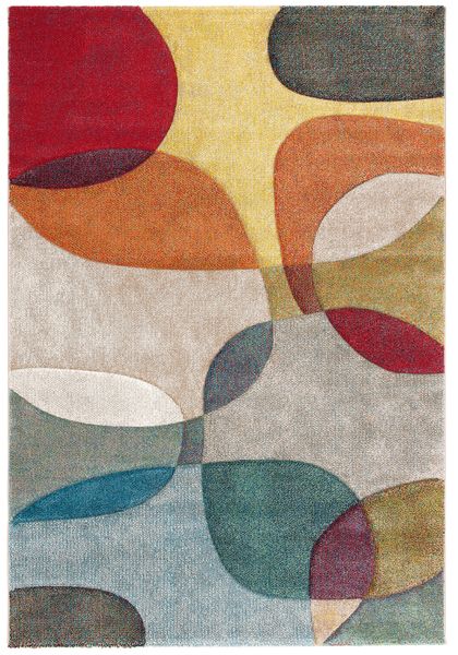 my home Teppich "Liva" rechteckig 13 mm Höhe Hoch-Tief-Effekt, bunt günstig online kaufen