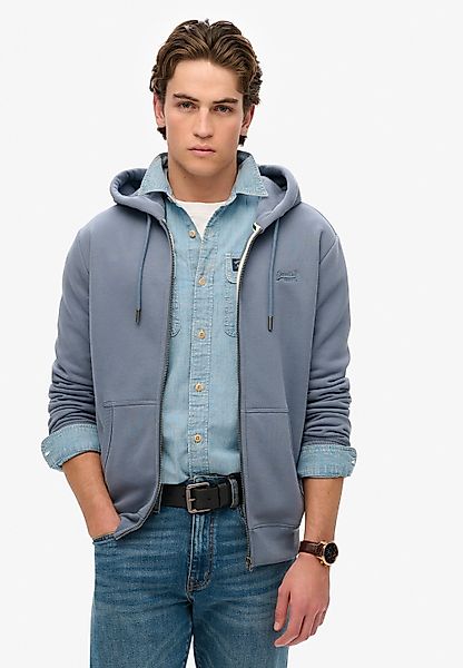 Superdry Kapuzensweatjacke "ESSENTIAL LOGO ZIP HOODIE HB" Baumwollmischung, günstig online kaufen