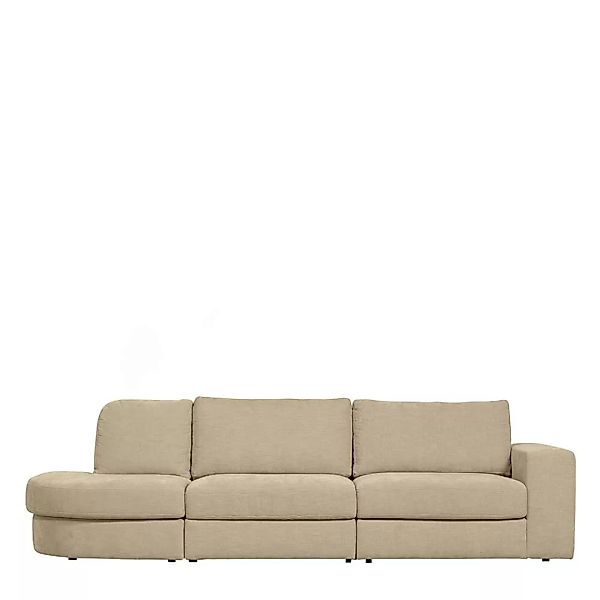 Sofa Beige Stoff modern 298 cm breit 98 cm tief günstig online kaufen