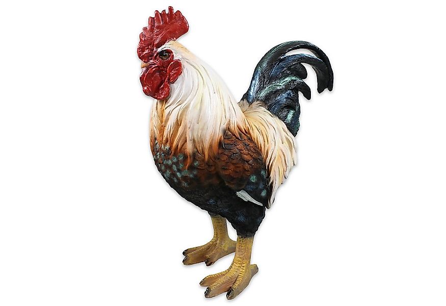 colourliving Dekofigur Hahn Figur stehend Deko Hahn Deko Huhn Gartenfigur H günstig online kaufen
