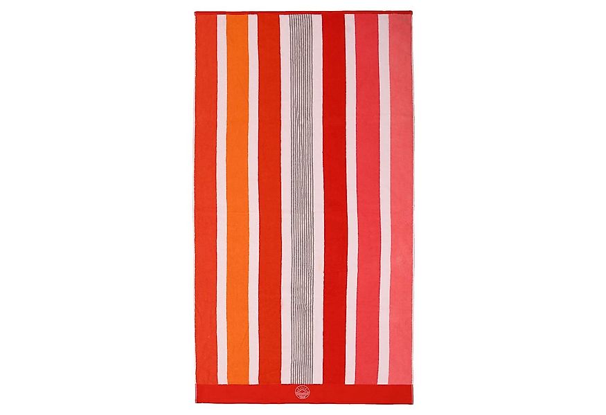 Depotex Strandtuch Strandlaken Streifen Rot, Baumwolle (1-St), Strandtuch, günstig online kaufen