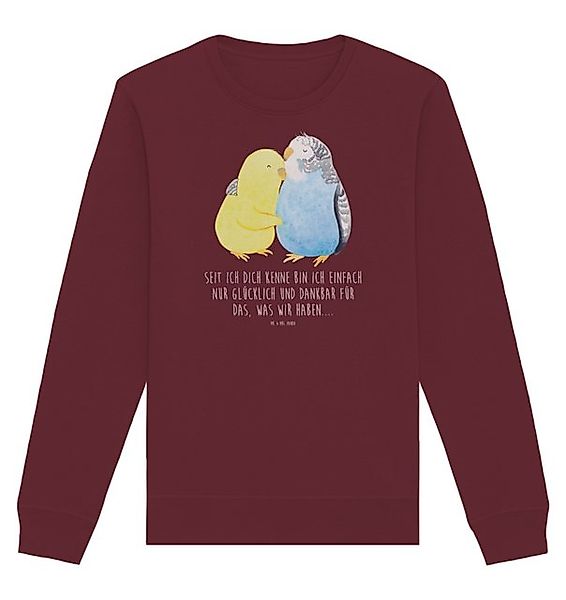Mr. & Mrs. Panda Longpullover Wellensittich Liebe Größe XL - Burgundy - Ges günstig online kaufen
