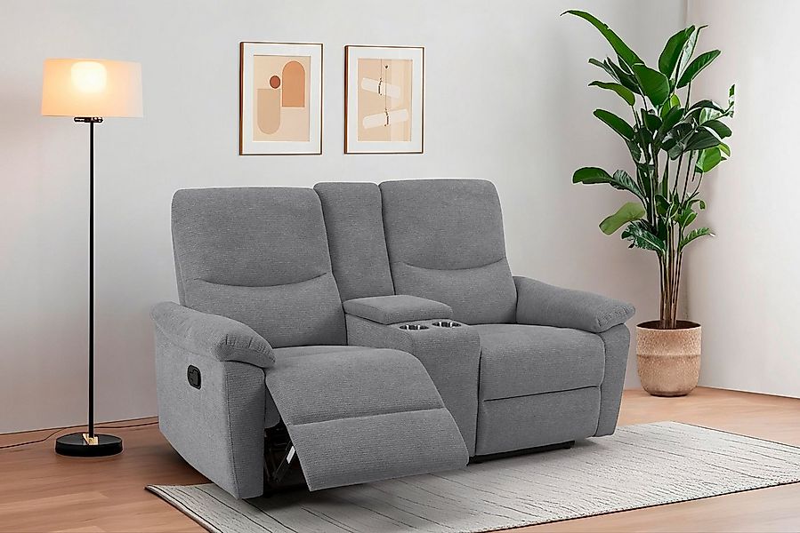 Home affaire 2-Sitzer ODILON, 2er-Kinosofa, TV-Sessel, Mulitmedia-Sofa, Str günstig online kaufen