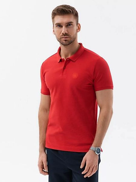 OMBRE Poloshirt Ombre Herren-Pique-Strick-Poloshirt - dunkelrot V14 S1374 S günstig online kaufen