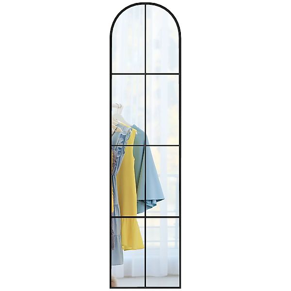 HOMCOM Großer Ganzkörperspiegel 40 x 160 cm - Wand- oder stehender Bogenfen günstig online kaufen