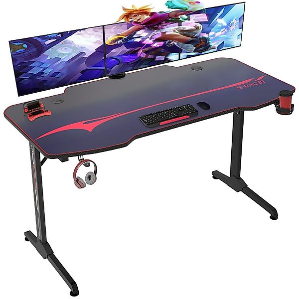 HOMALL Gamingtisch 140 cm Computer Schreibtisch günstig online kaufen