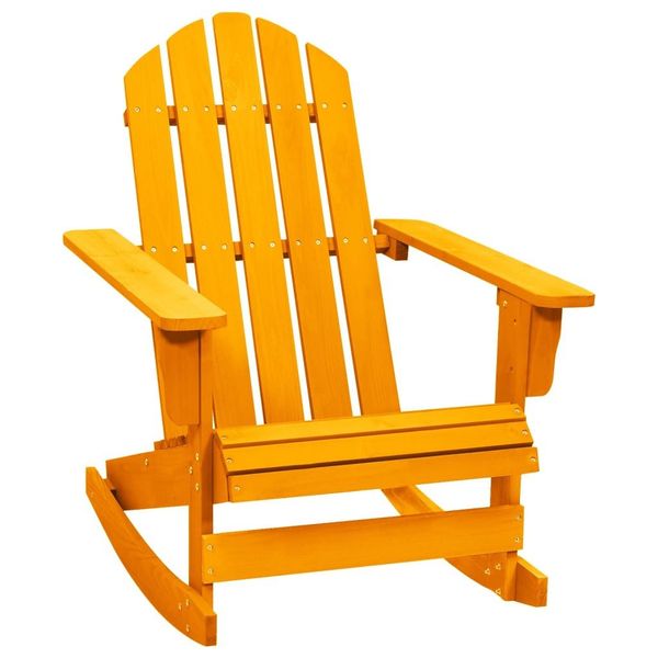 Adirondack-schaukelstuhl Massivholz Tanne Orange günstig online kaufen
