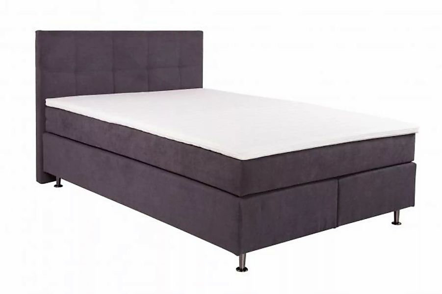 160x200 Boxspringbett inkl Wendematratze H2/H3 u Topper Braun günstig online kaufen