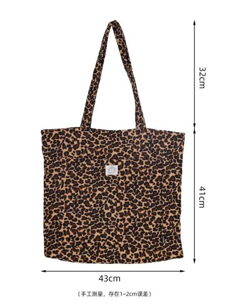Coonoor Schultertasche Canvas Handtasche Leopardenmuster Crossbody günstig online kaufen