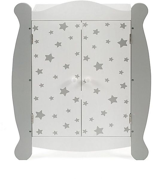 CHIC2000 Puppenkleiderschrank Stars Grau günstig online kaufen