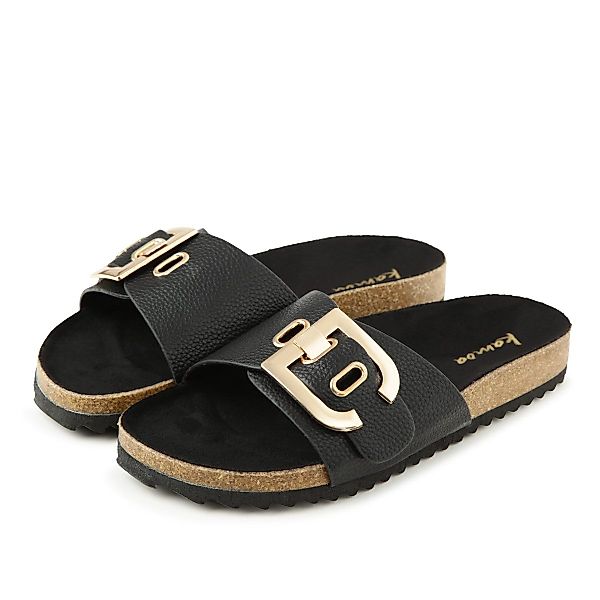 Kamoa Slipper Merit flach black Slipper günstig online kaufen