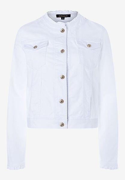 Jeansjacke mit Rüschen, weiß, Sommer-Kollektion günstig online kaufen