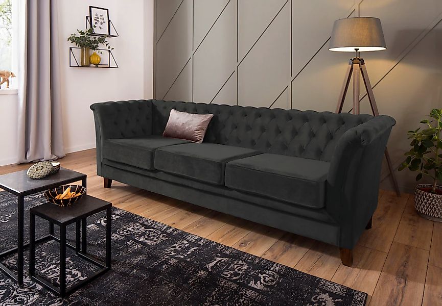 Home affaire Chesterfield-Sofa "Dover", aufwändige Knopfheftung in Chesterf günstig online kaufen