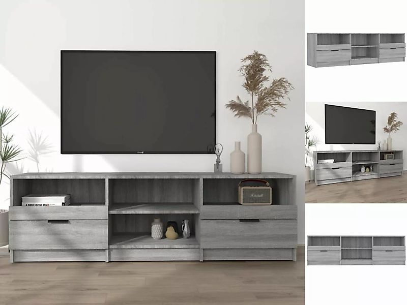 vidaXL TV-Schrank TV-Schrank Grau Sonoma 150x33,5x45 cm Holzwerkstoff Lowbo günstig online kaufen