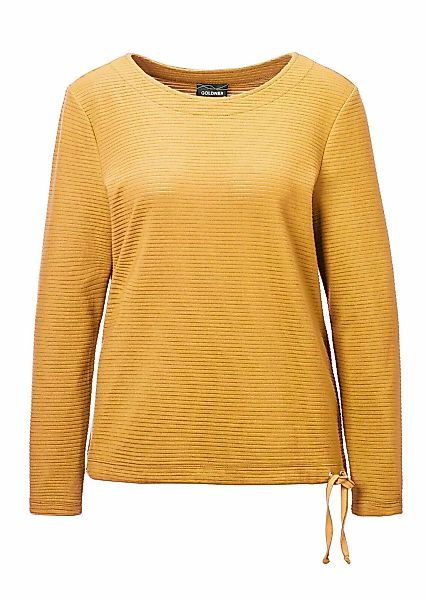 GOLDNER Kurzarmshirt "Kurzgröße Sweatshirt" günstig online kaufen