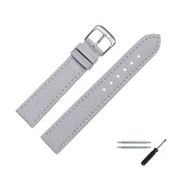 MARBURGER Uhrenarmband 20mm Kunststoff Vegan Grau günstig online kaufen