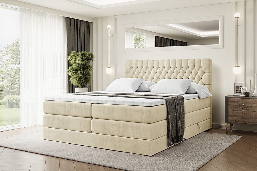 ALTDECOR Boxspringbett SERENE KING (Multipocket-Matratze H4, günstig online kaufen