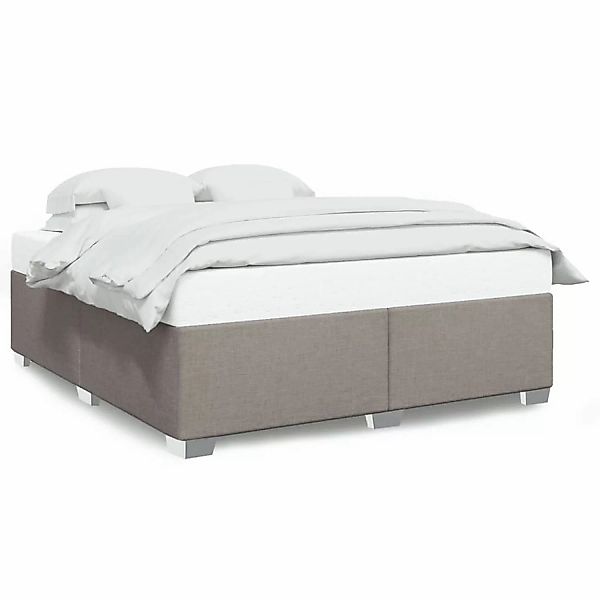 vidaXL Bett, Bettgestell ohne Matratze Taupe 200x200 cm Stoff günstig online kaufen