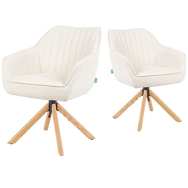 DUBI Möbel Polsterstuhl Mika-Luis 2er-Set, Federkern, günstig online kaufen