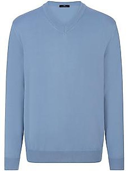 V-Pullover Peter Hahn blau günstig online kaufen