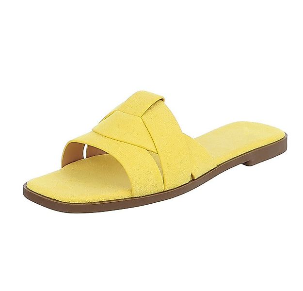 Ital-Design Moderne Damen Sandalen mit geflochtenem Design für Freizeit Pan günstig online kaufen