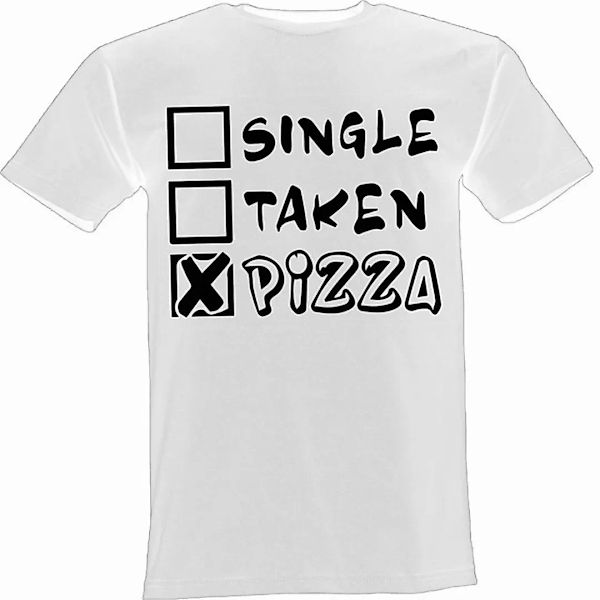 Lustige & Witzige T-Shirts T-Shirt T-Shirt Single Taken Pizza Fun-Shirt Par günstig online kaufen