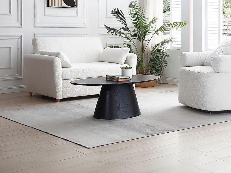 Couchtisch - MDF - Schwarz - ANTELADA günstig online kaufen