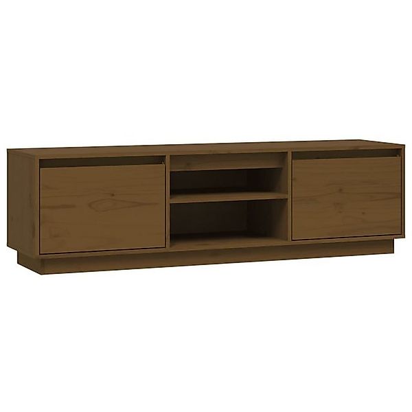 furnicato TV-Schrank Honigbraun 140x35x40 cm Massivholz Kiefer (1-St) günstig online kaufen