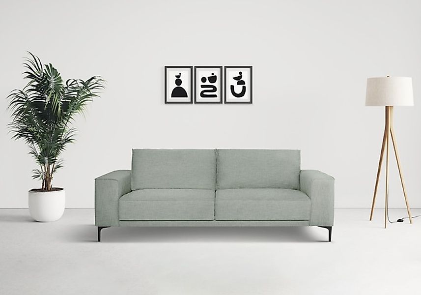 OTTO home 3-Sitzer »3er Sofa Oland, Struktur, Flachgewebe, Luxus-Microfaser günstig online kaufen