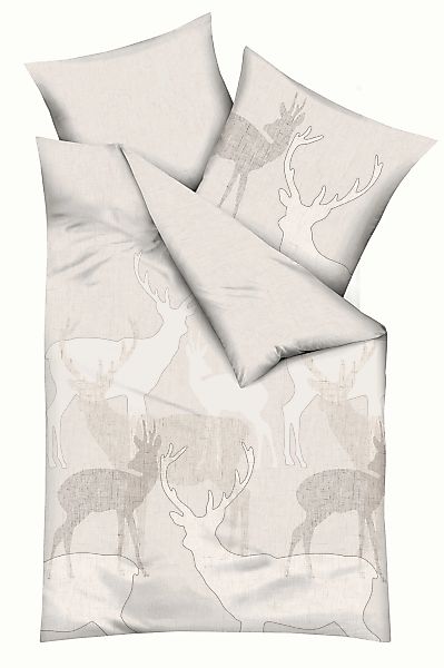 Kaeppel Bettwäsche "Hirsche" 2 Stk. tlg. mit Hirschen günstig online kaufen