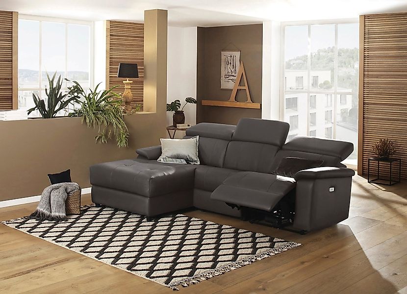 Home affaire Ecksofa »Binado, L-Form,«, mit manueller oder elektrischer Rel günstig online kaufen