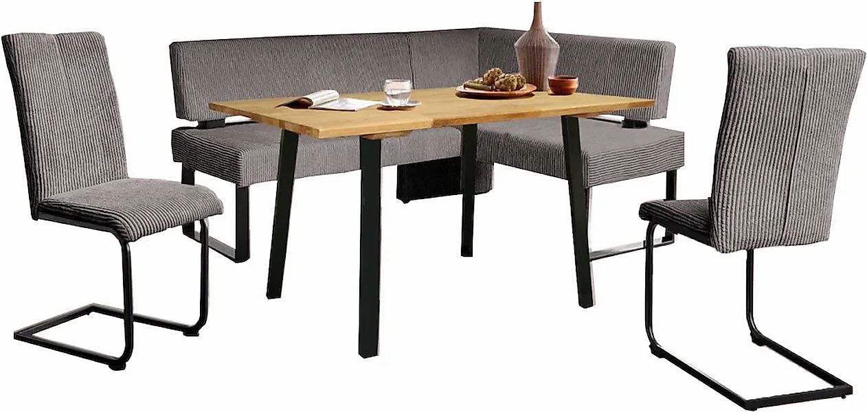 OTTO home Eckbankgruppe "Oliver" Set, 4-tlg, 4 Stk. tlg. Eckbank mit Wellen günstig online kaufen