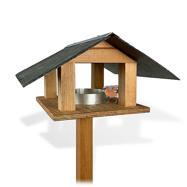 gartenetage Vogelhaus Elegantes Vogelhaus mit Schieferdach günstig online kaufen