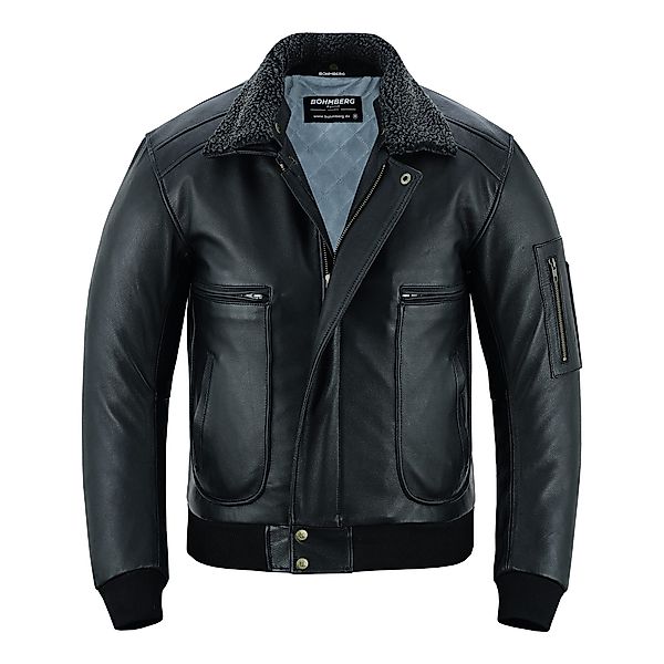 BOHMBERG Lederjacke Herren Pilotenjacke echtes Büffelleder günstig online kaufen