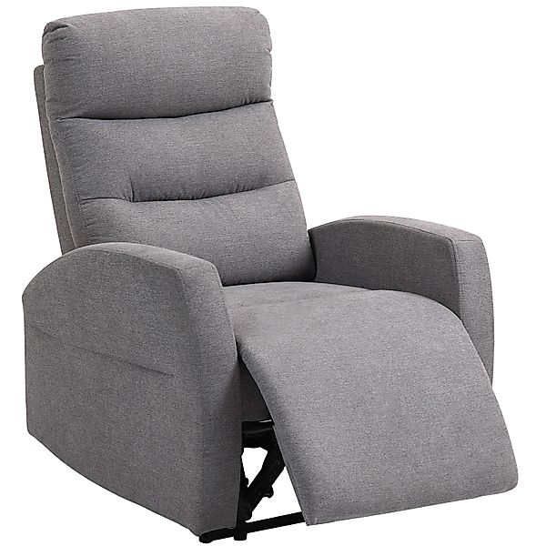 HOMCOM Relaxsessel mit Liegefunktion Polyester 76L x 93B x 103H cm Dunkelgr günstig online kaufen