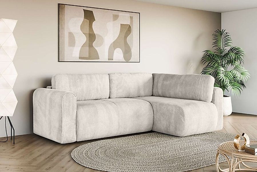 INOSIGN Ecksofa »Zacharia wahlweise Schlafsofa mit Bettkasten, B/T/H 250/16 günstig online kaufen