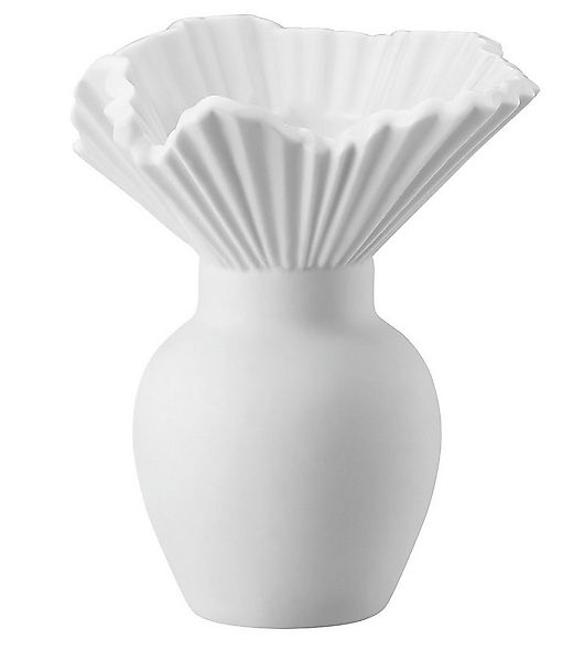 Rosenthal Dekovase Falda Weiss matt Vase 10 cm (Vasen), Vasen günstig online kaufen