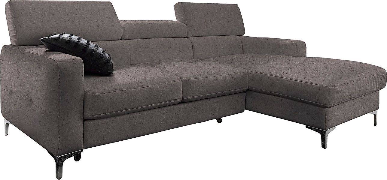 COTTA Ecksofa "Sammy L-Form", mit Kopfteilverstellung, wahlweise mit Bettfu günstig online kaufen