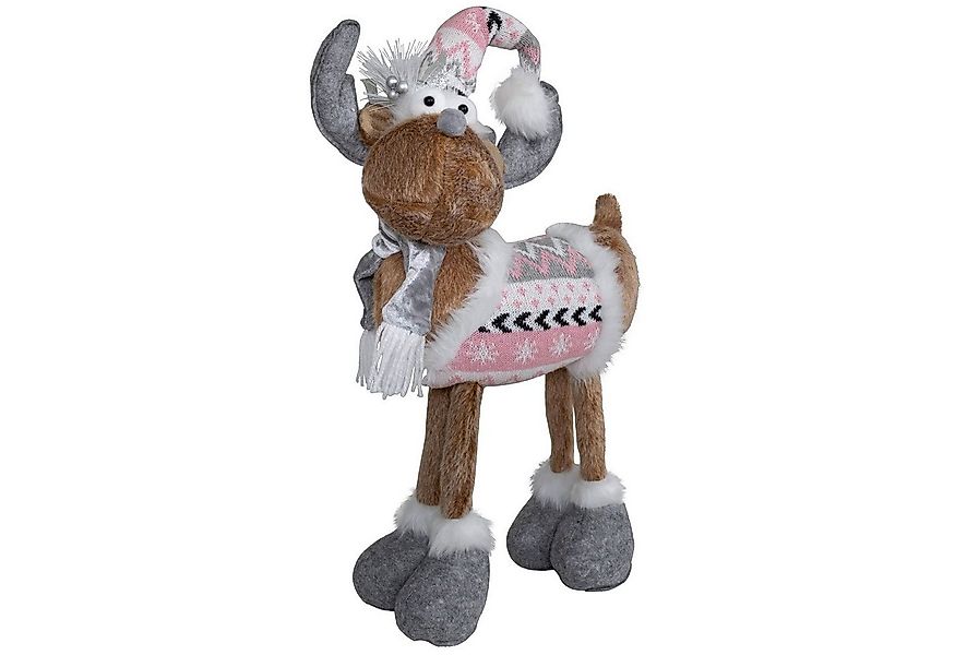 Christmas Paradise Weihnachtsfigur Elch 51cm (64cm) stehend (Deko Figur, 1 günstig online kaufen