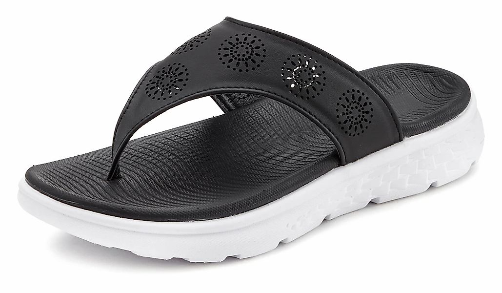 Vivance Zehentrenner, Dianette mit Cut-Out-Muster VEGAN günstig online kaufen