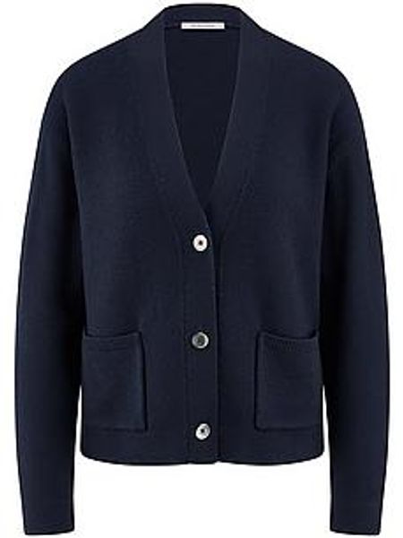 Strickjacke Peter Hahn blau günstig online kaufen