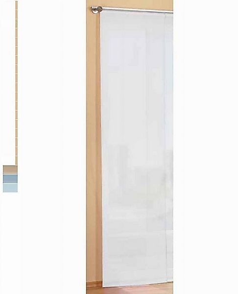 Gardinenbox Schiebegardine (1 St), Klettband, transparent, Voile, Flächenvo günstig online kaufen