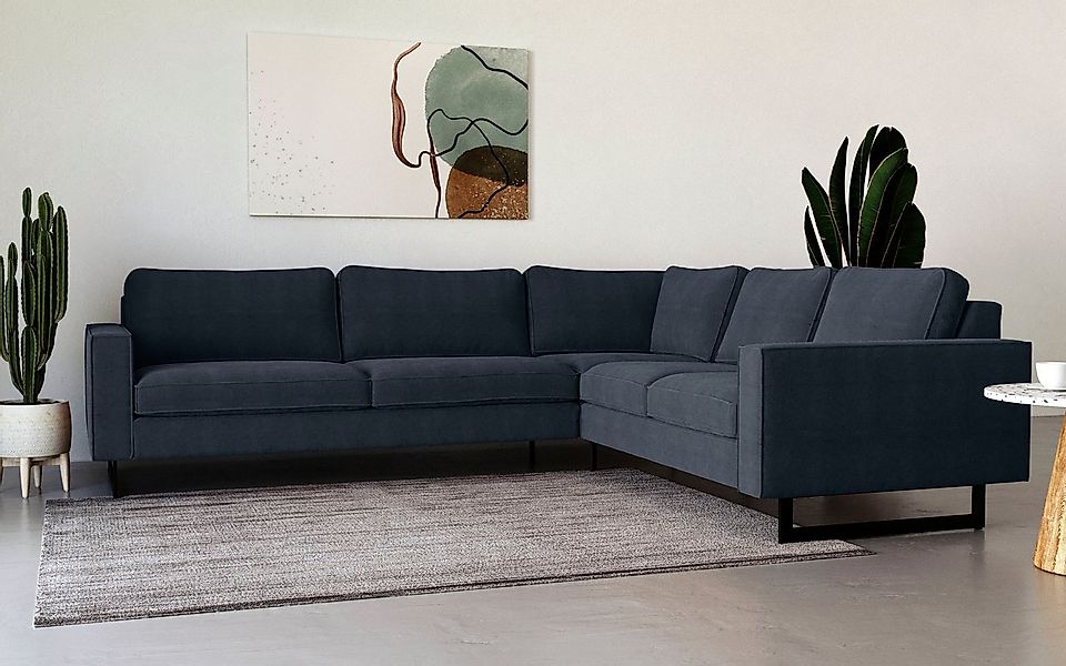 Places of Style Ecksofa Pinto, 250/290 cm, langer Schenkel, XXL, Ottomane, günstig online kaufen